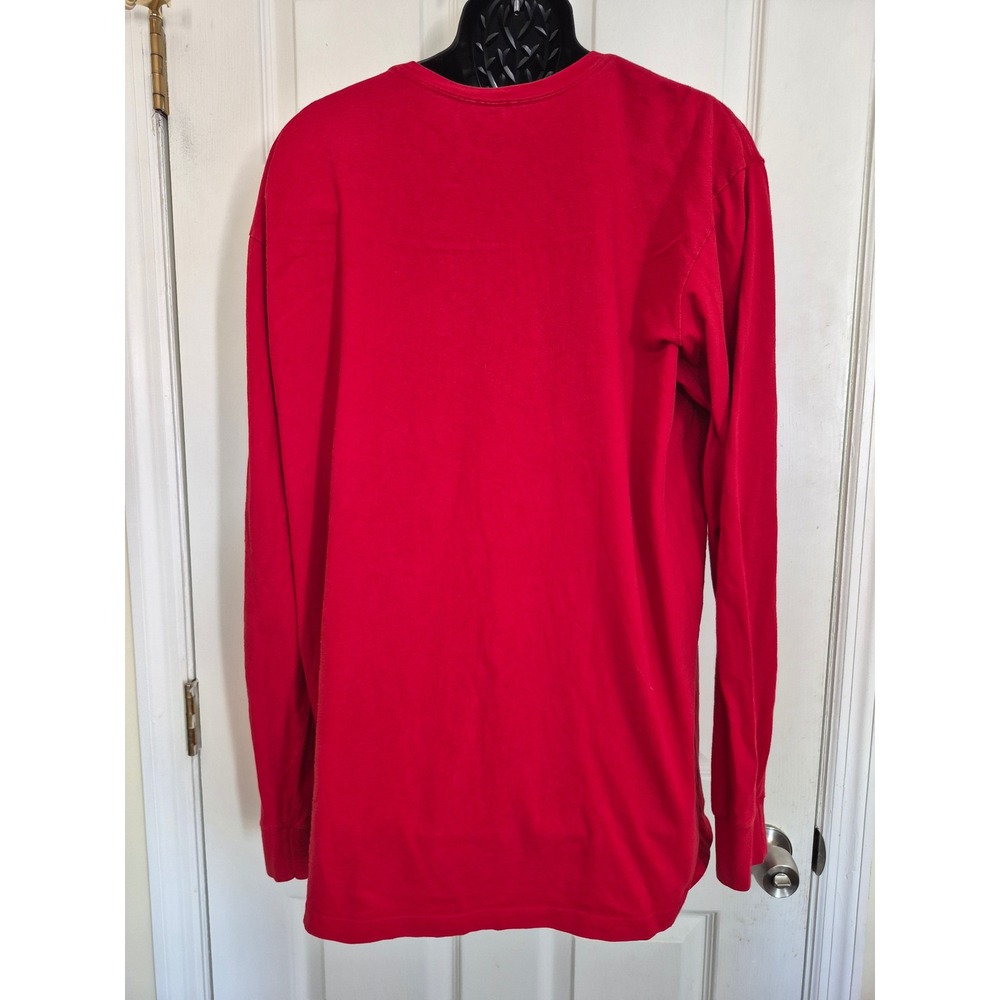 Polo Sport Ralph Lauren Mens Red Long Sleeve Graphic T-Shirt Eagle Crest XL - Picture 2 of 5